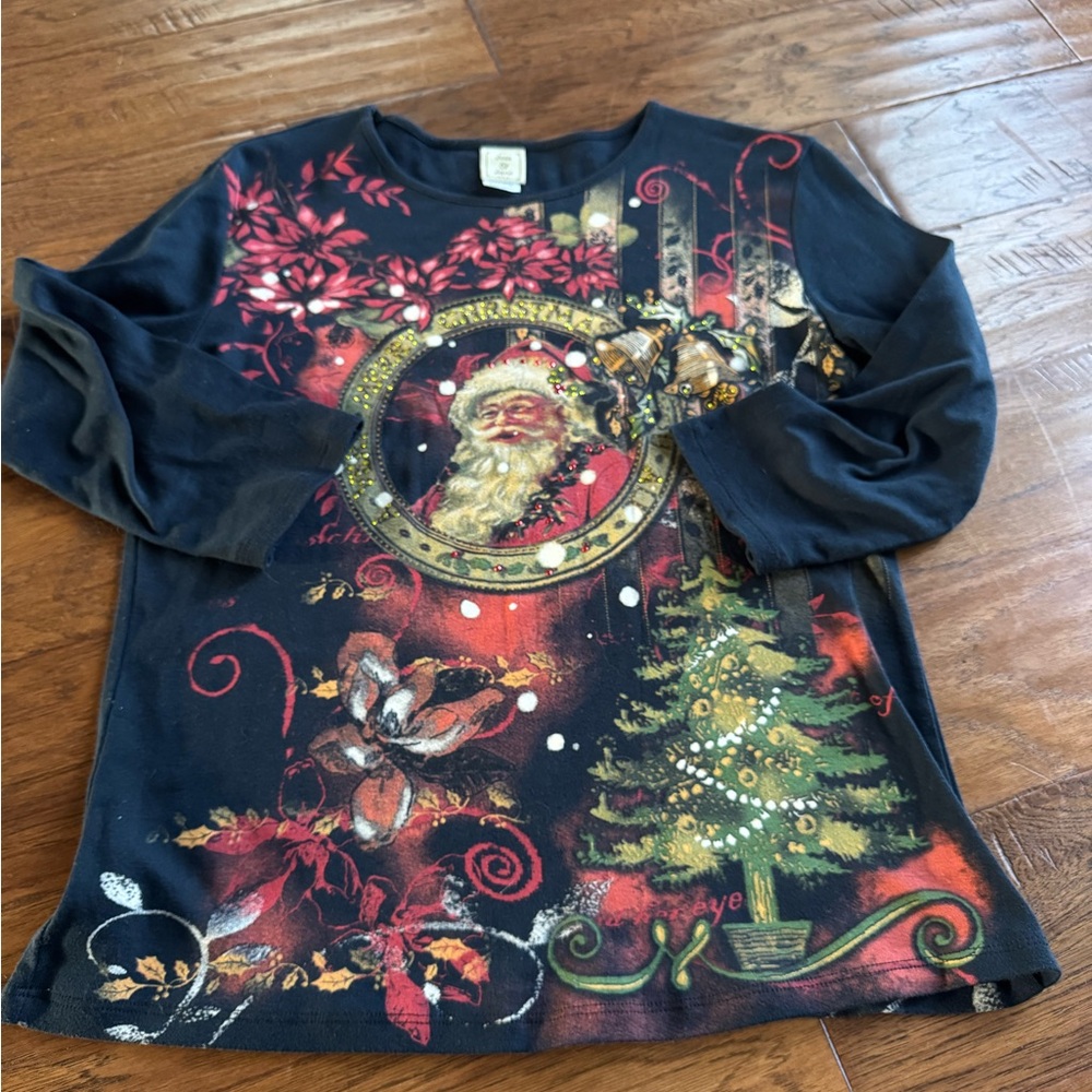 Jess and Jane Santa Christmas‎ Graphic TShirt